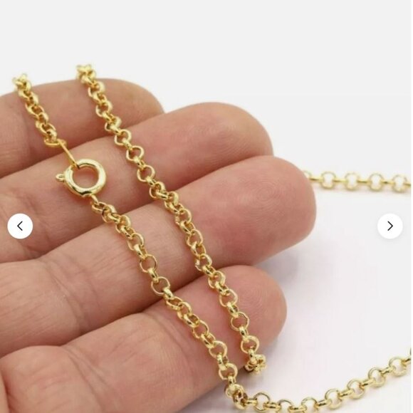 CLOVER Charm Pendant on 18K Gold 22-inch Chain Necklace Pink and Lavender - Picture 7 of 8